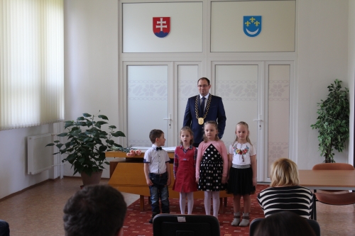 Prijatie jubilantov a novonarodených obyvateľov mesta 2017