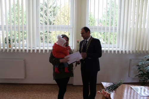 Prijatie jubilantov a novonarodených obyvateľov mesta 2017