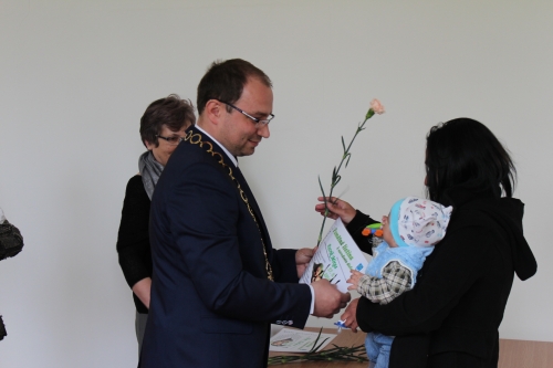 Prijatie jubilantov a novonarodených obyvateľov mesta 2017