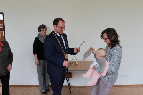 Prijatie jubilantov a novonarodených obyvateľov mesta 2017