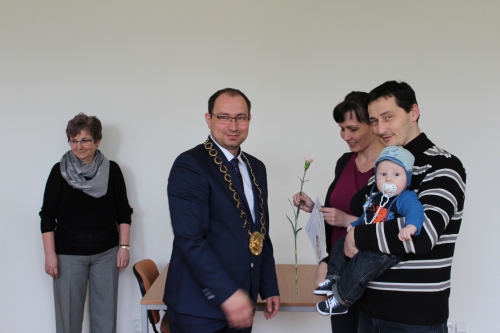 Prijatie jubilantov a novonarodených obyvateľov mesta 2017