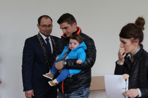 Prijatie jubilantov a novonarodených obyvateľov mesta 2017