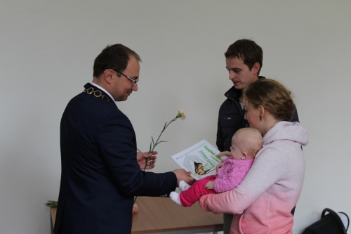 Prijatie jubilantov a novonarodených obyvateľov mesta 2017