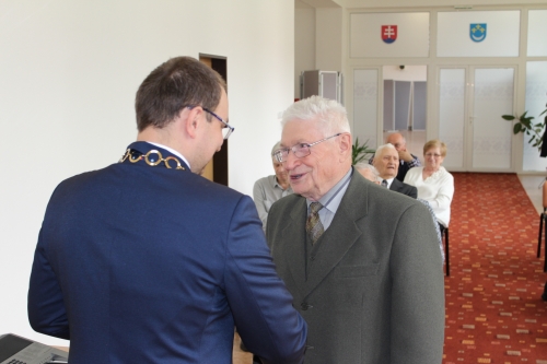 Prijatie jubilantov a novonarodených obyvateľov mesta 2017