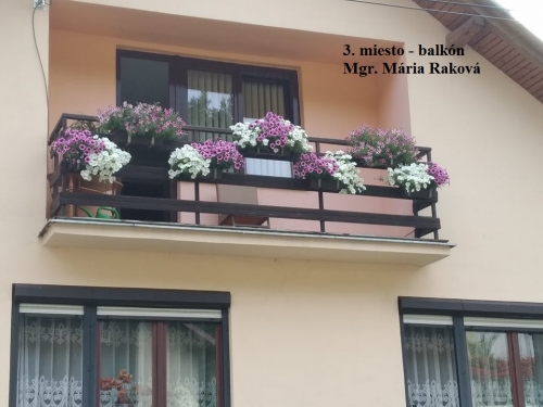 Súťaž Najkrajší kvetinový balkón a predzáhradka