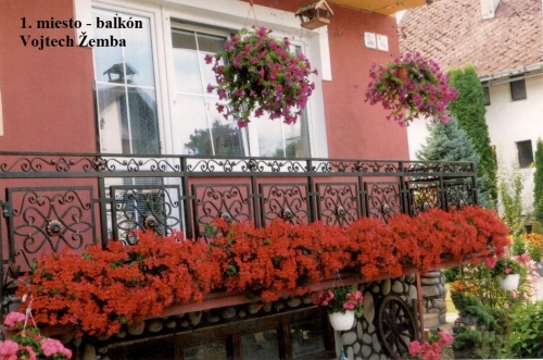 Súťaž Najkrajší kvetinový balkón a predzáhradka
