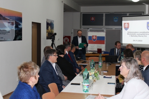 Ustanovujúce zasadnutie mestského zastupiteľstva 24.11.2022