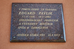 Pamätná tabuľa Pavlík
