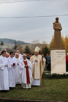 Požehnanie sochy A.M.Chmeľa