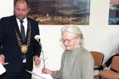 Slávnostné prijatie jubilujúcich občanov mesta. – fotografia 3