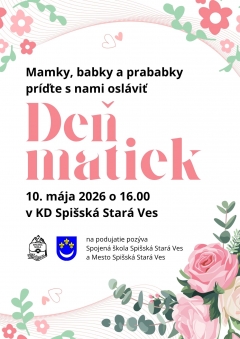 Pozvánka na Deň matiek