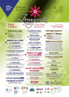 49. ZAMAGURSKÉ FOLKLÓRNE SLÁVNOSTI, 19.-21.6.2026