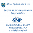 Pozvánka na pietnu spomienku - 81. výročie SNP