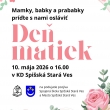 Pozvánka na Deň matiek