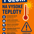 UPOZORNENIE NA VYSOKÉ TEPLOTY 