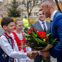 Fotografia: Predseda NR SR Richard Raši navštívil Spišskú Starú Ves.