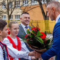 Fotografia: Predseda NR SR Richard Raši navštívil Spišskú Starú Ves.